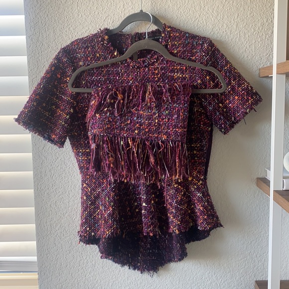 ZARA Tweed 2 Piece Set - Picture 4 of 16